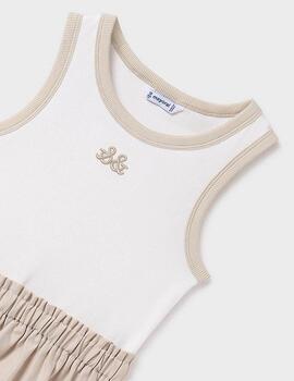 Vestido Mayoral Canele Beige Para Niña