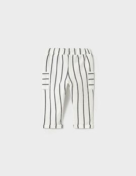 Pantalón Mayoral Rayas Nata Para Bebé