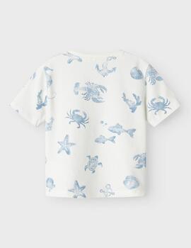 Camiseta Name it Mar Blanca Para Niño
