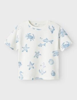 Camiseta Name it Mar Blanca Para Niño