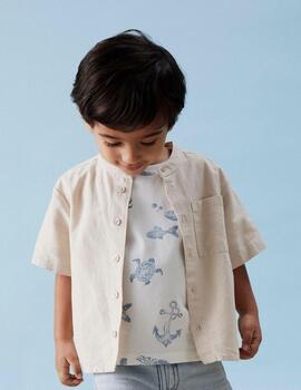 Camiseta Name it Mar Blanca Para Niño