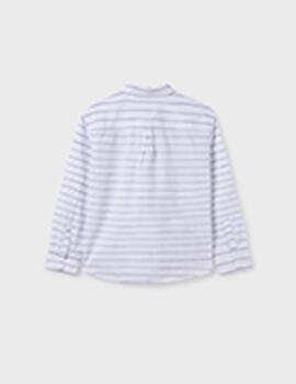 Camisa Mayoral Rayas Azul Para Niño
