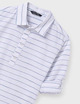 Camisa Mayoral Rayas Azul Para Niño