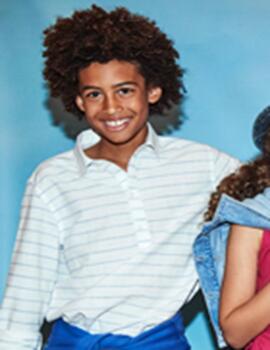 Camisa Mayoral Rayas Azul Para Niño
