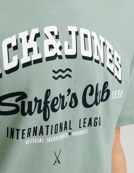 Camiseta Jack Letras Verde Para Niño