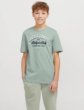 Camiseta Jack Letras Verde Para Niño