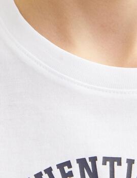 Camiseta Jack Letras Blanca Para Niño