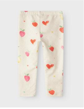 Legging Name it Fresas Beige Para Niña