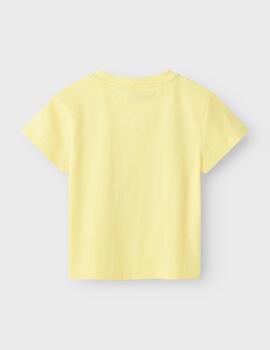 Camiseta Name it Dino Amarilla Para Niño