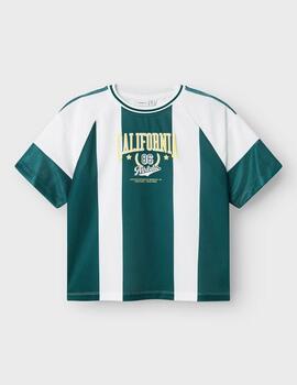 Camiseta Name it Donnol Verde Para Niño