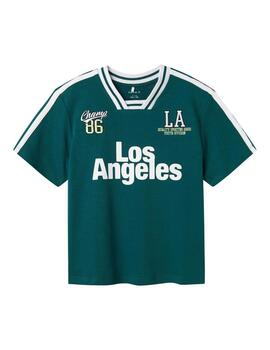Camiseta Name It Los Angeles Verde Para Niño