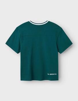 Camiseta Name It Los Angeles Verde Para Niño