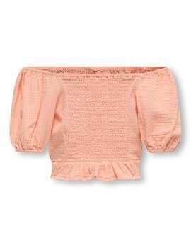 Camisa Only Kids Salmón Para Niña