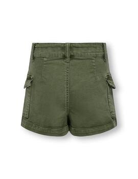 Short Only Kids Cargo Verde Para Niña