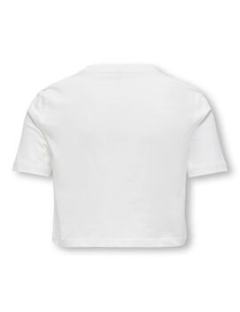 Camiseta Only Flippa Blanca Para Niña