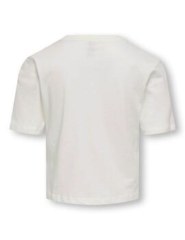 Camiseta Only Blanca Para Niña