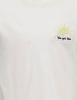 Camiseta Only Blanca Para Niña