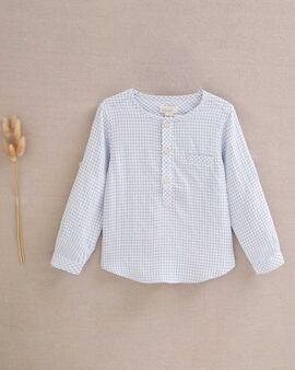 Camisa Dadati Cuadros Azules Para Niño