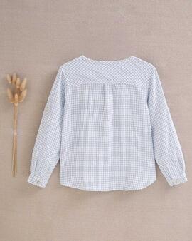 Camisa Dadati Cuadros Azules Para Niño