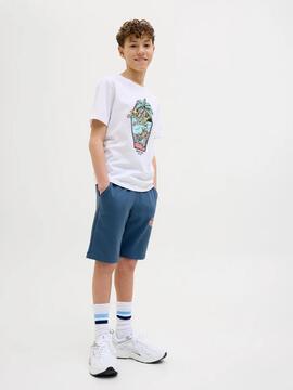 Bermuda Jack Azul Para Niño