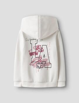 Sudadera Name it Capucha Blanca Para Niño
