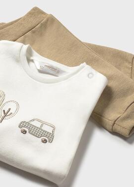 Conj.Mayoral 3Piezas Beige Para Bebé