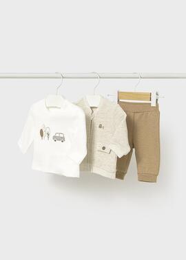 Conj.Mayoral 3Piezas Beige Para Bebé