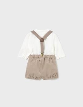 Conj.Mayoral Camisa Y Pantalon Tirantes Para Bebè