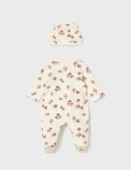 Pelele Mayoral Estampado Setas Vainilla Para Bebè