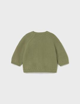 Cardigan Mayoral Cuello Redondo Aceituna Para Bebè