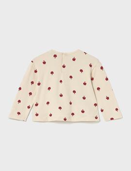 Camiseta Mayoral Setas Almendra Para Niña