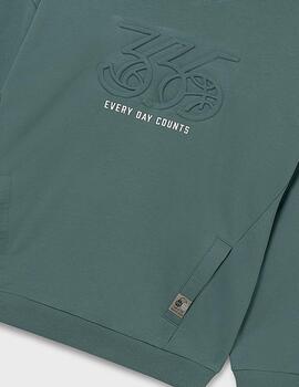 Sudadera Mayoral Capucha Verde Para Niño