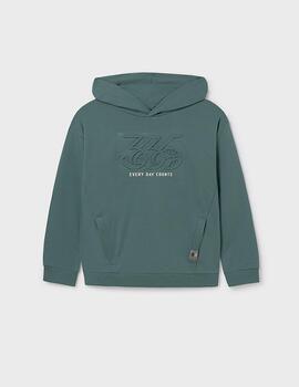 Sudadera Mayoral Capucha Verde Para Niño