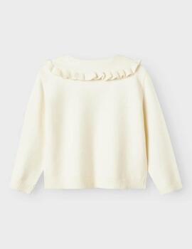Jersey Name It Blanco Cuello Flores Para Chica