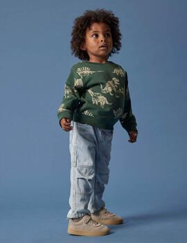 Sudadera Name It Dinos Verde Para Niño