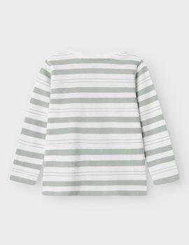 Jersey Name It M/L Rayas Verde Para Niño