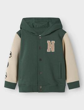 Sudadera Name It Verde Con Capucha Para Niño