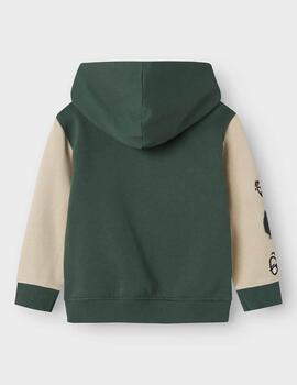 Sudadera Name It Verde Con Capucha Para Niño