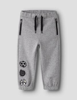 Pantalón Name it Nyree Algodón Gris Para Niño