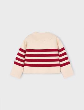 Jersey Mayoral Rayas Almendra Cuello Para Niña