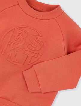Sudadera Mayoral Embossed Naranja Para Niño