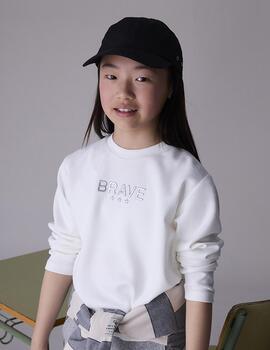 Sudadera MayoralBrave Cruda Para Niña