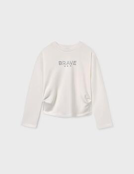 Sudadera MayoralBrave Cruda Para Niña