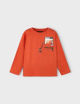 Camiseta Mayoral Naranja Para Niño
