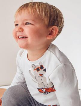 Camiseta Mayoral Perrito Nata Para Niño