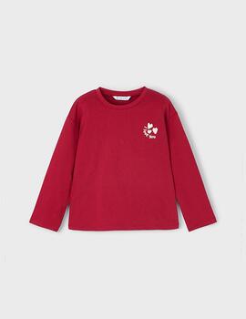 Camiseta Mayoral Estampada Roja Para Niña