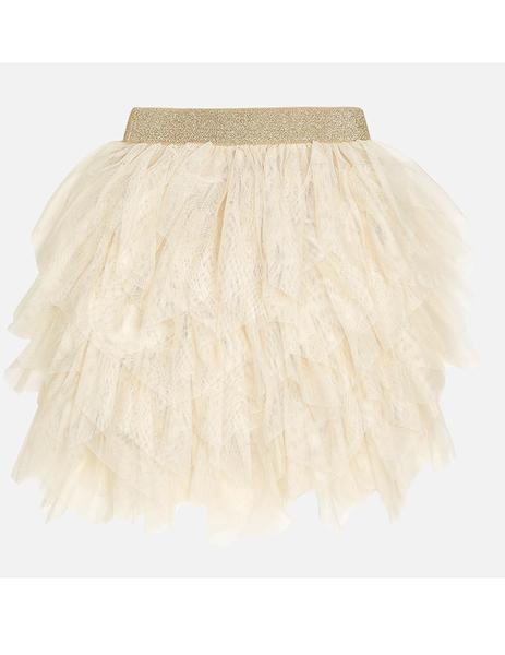Falda Tul Y Beige Mayoral