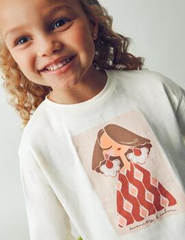 Camiseta Mayoral Chica Crudo Para Niña