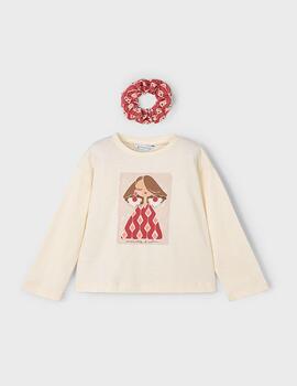 Camiseta Mayoral Chica Crudo Para Niña