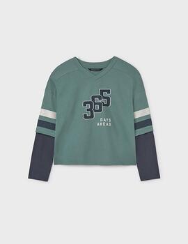 Camiseta Mayoral Pino Doble Manga Para Niño